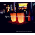 High quality light up flower pot led square pot